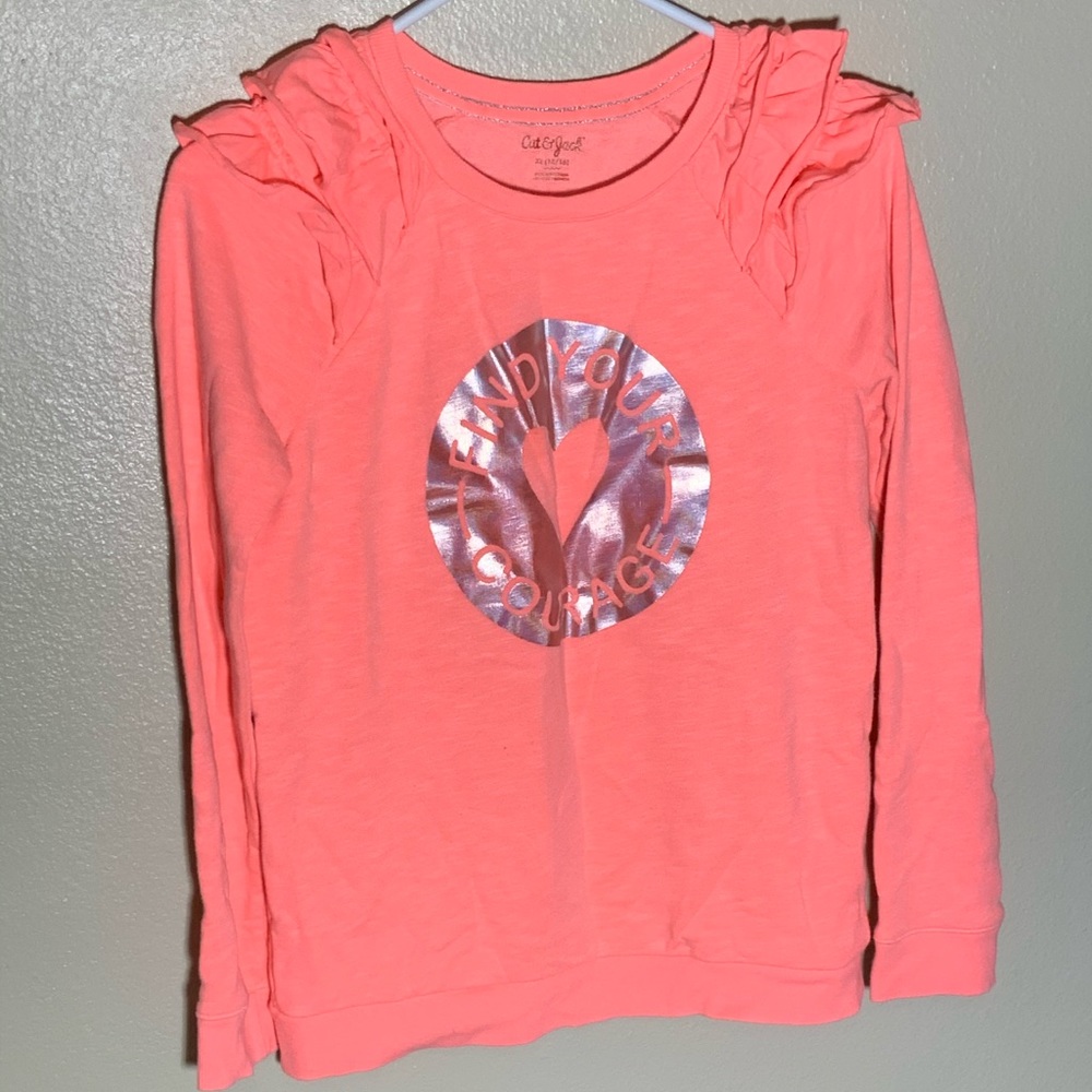 Peach Courage sweat shirt.     .168